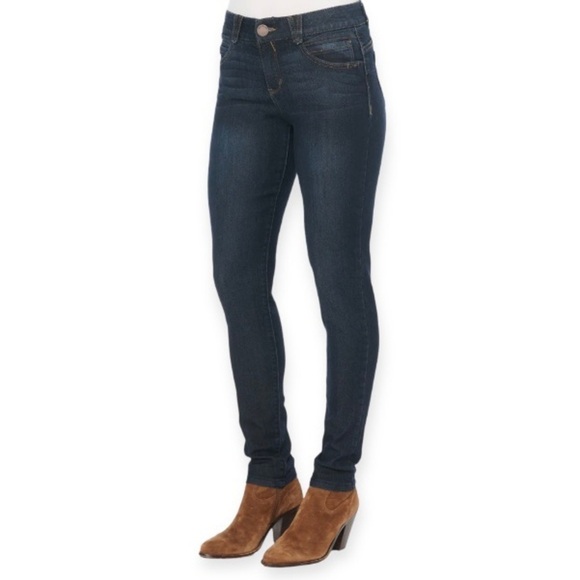 Democracy 16 Jeans Ab Technology Skinny Stretch Womens Mid Rise B1226ADBX - Picture 1 of 13